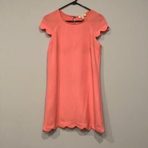 Monteau Pink Scalloped Dress